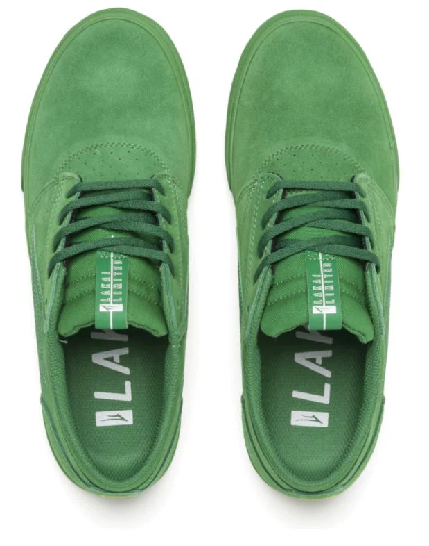 Lakai Griffin Skate Shoe - Green/Green - Image 3