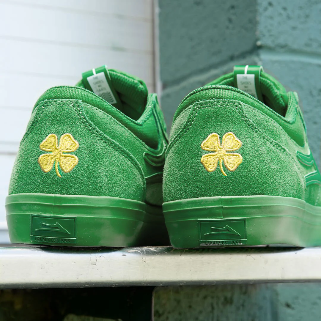 Lakai Griffin Skate Shoe - Green/Green - Image 5