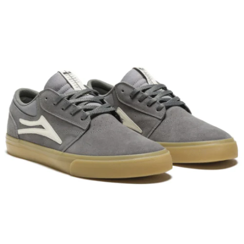 Lakai Griffin Grey, Glow in the Dark Skate Shoes - Image 3