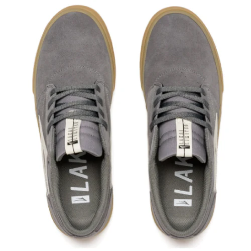 Lakai Griffin Grey, Glow in the Dark Skate Shoes - Image 4