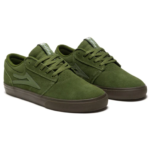 Lakai Griffin Skate Shoe - Olive/Gum - Image 2