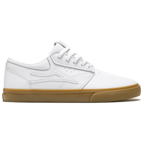 Lakai Griffin Skate Shoe - White/Gum
