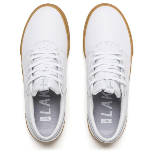 Lakai Griffin Skate Shoe - White/Gum - Image 3