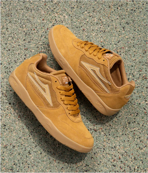 Lakai Ludlow Skate Shoe - Walnut/Gum Suede - Image 4