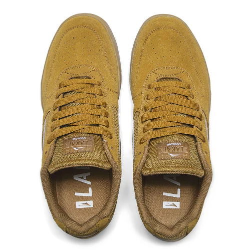Lakai Ludlow Skate Shoe - Walnut/Gum Suede - Image 5