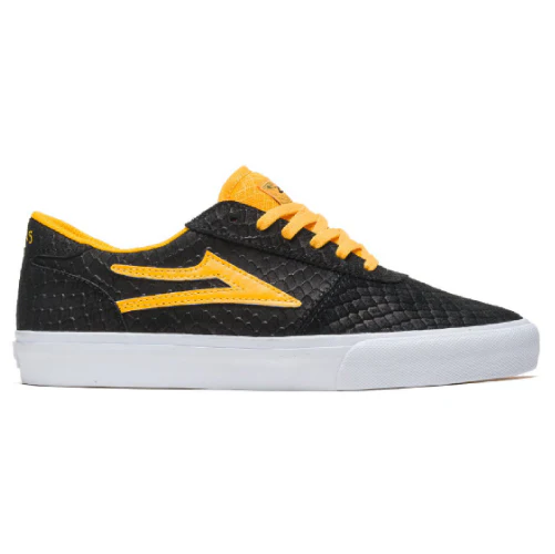 Lakai X Doomsayers Manchester Skate Shoe - Black/Gold