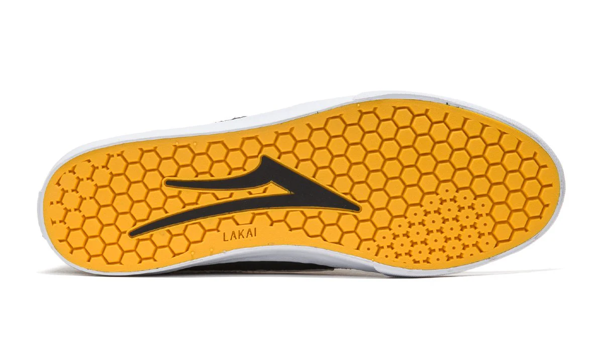 Lakai X Doomsayers Manchester Skate Shoe - Black/Gold - Image 3