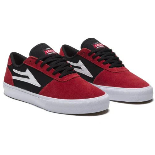 Lakai Manchester Skate Shoe - Red/Black - Image 2