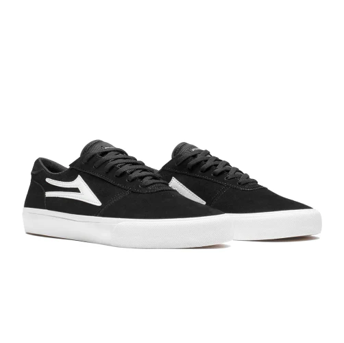 Lakai Manchester Skate Shoe - Black Suede - Image 2