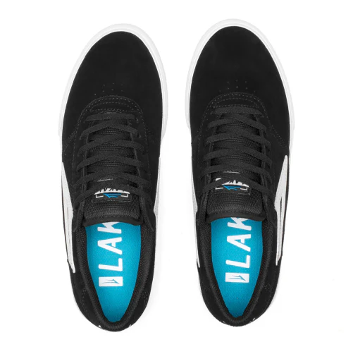 Lakai Manchester Skate Shoe - Black Suede - Image 3
