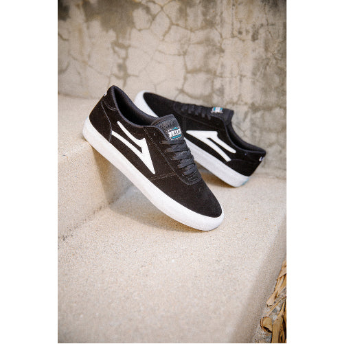 Lakai Manchester Skate Shoe - Black Suede - Image 6