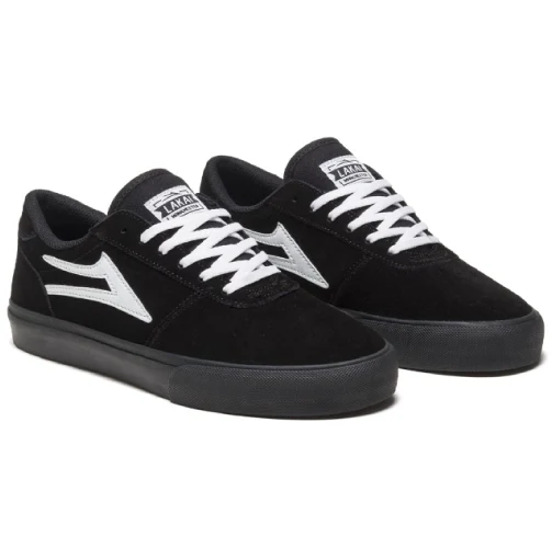 Lakai Manchester Skate Shoe - Black Suede - Image 2