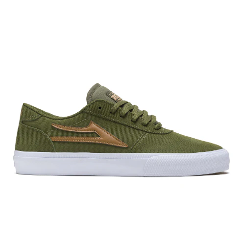 Lakai Manchester Skate Shoe - Olive Corduroy Suede