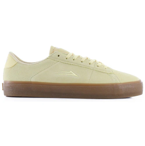 Lakai Newport Skate Shoe - Light Yellow Suede