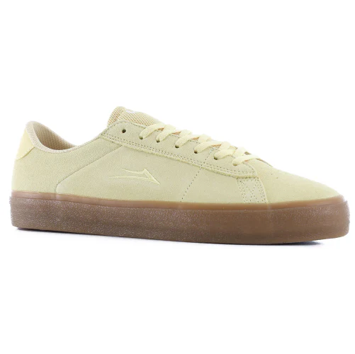 Lakai Newport Skate Shoe - Light Yellow Suede - Image 2