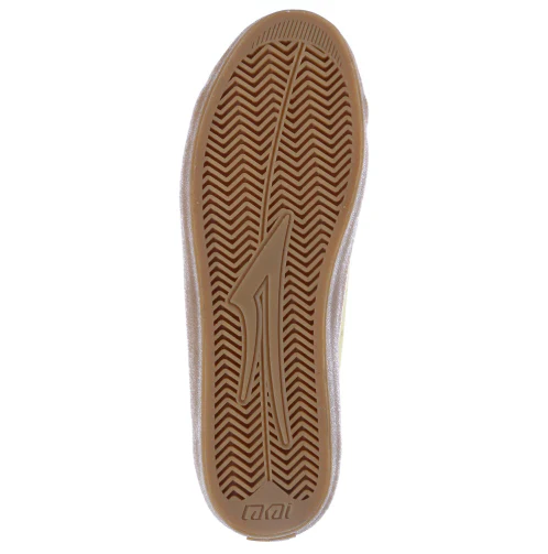 Lakai Newport Skate Shoe - Light Yellow Suede - Image 5