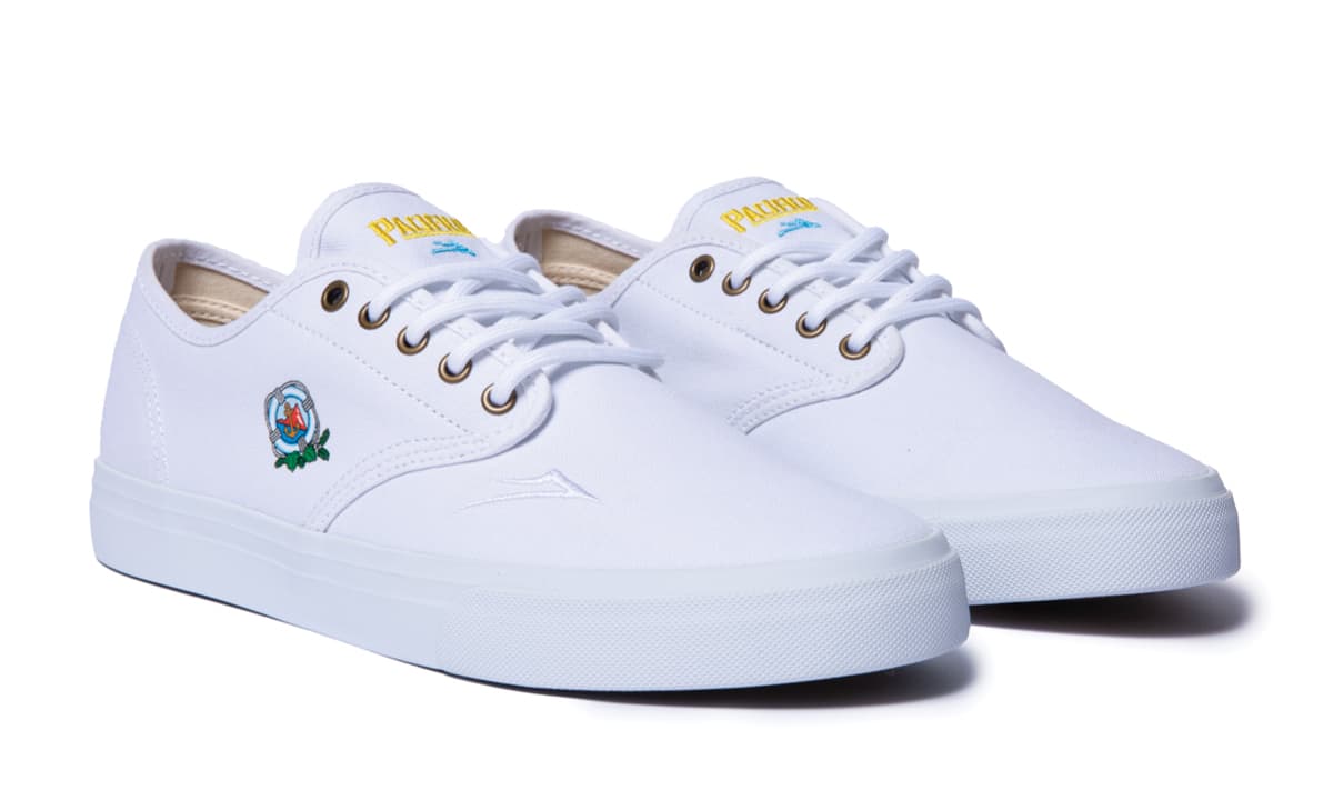 Lakai X Pacifico Oxford White Canvas Shoe - Image 2