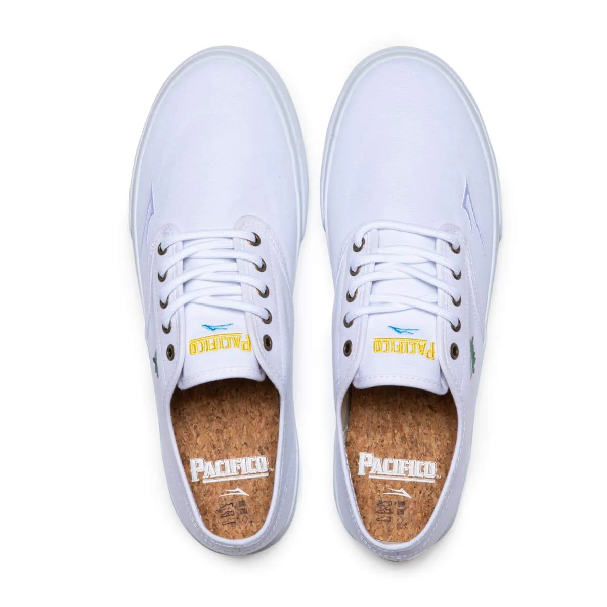 Lakai X Pacifico Oxford White Canvas Shoe - Image 3