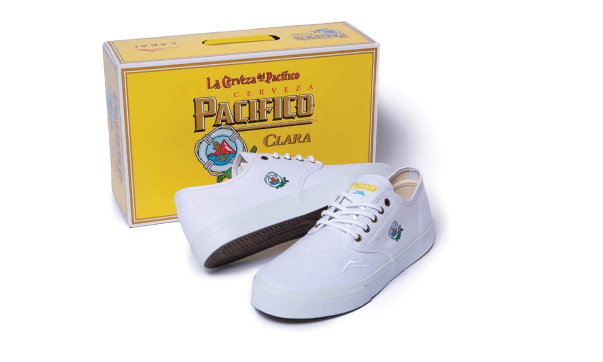Lakai X Pacifico Oxford White Canvas Shoe - Image 6