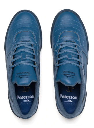 Lakai X Paterson Cambridge Leather Skate Shoe - Slate Blue - Image 3