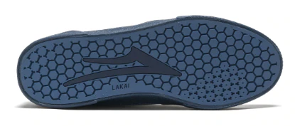 Lakai X Paterson Cambridge Leather Skate Shoe - Slate Blue - Image 4