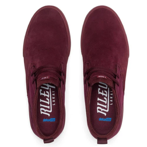 Lakai Riley 2 Skate Shoe - Burgundy - Image 3