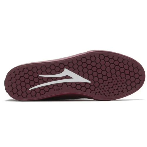 Lakai Riley 2 Skate Shoe - Burgundy - Image 4