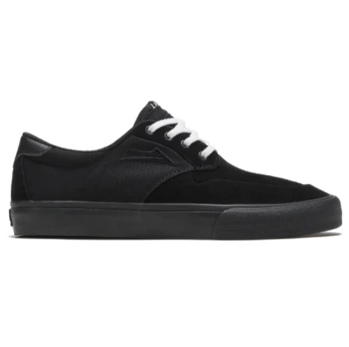 Lakai Riley 3 Skate Shoe - Black/Black