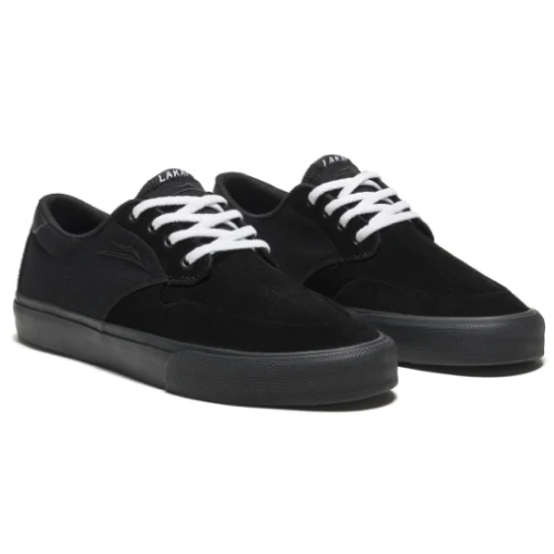 Lakai Riley 3 Skate Shoe - Black/Black - Image 2