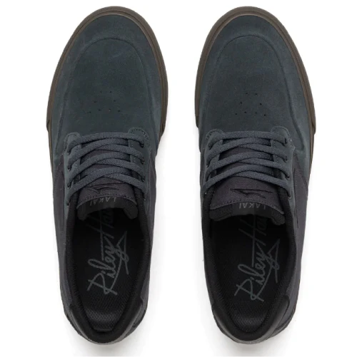 Lakai Riley 3 Skate Shoe - Charcoal/Gum - Image 3