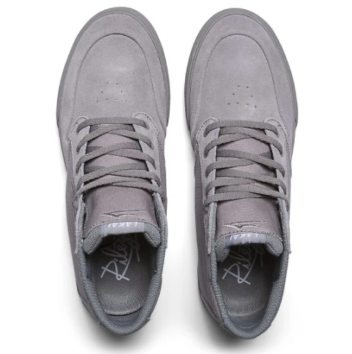 Lakai Riley 3 High Skate Shoe - Grey Suede - Image 3