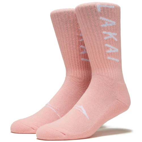 Lakai Simple Crew Socks Pink