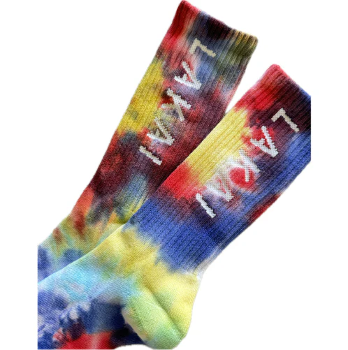 Lakai Simple Crew Socks Tie Dye Multi - Image 2