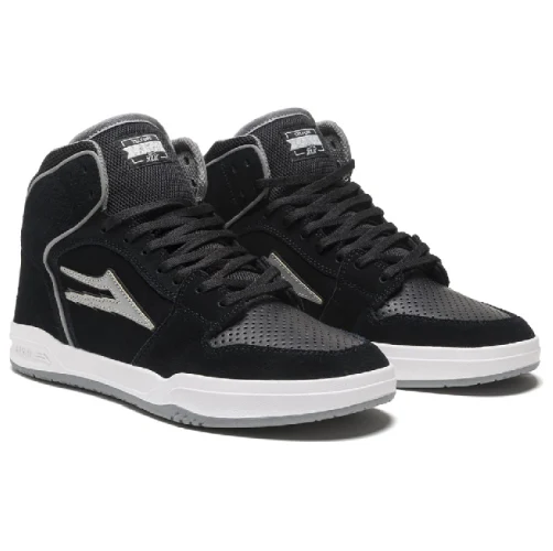 Lakai Telford Skate Shoe - Black Reflective - Image 2
