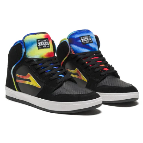 Lakai Telford Skate Shoe - Black Tie Dye - Image 2