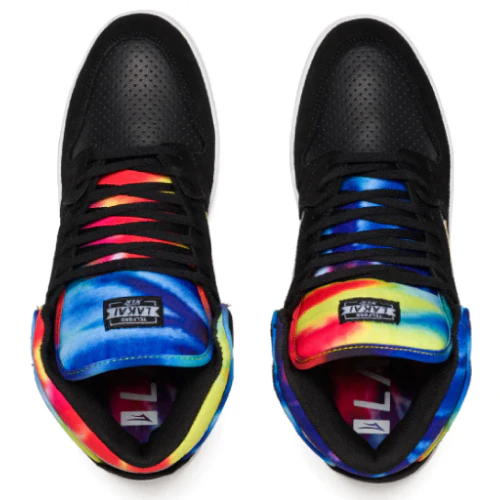 Lakai Telford Skate Shoe - Black Tie Dye - Image 3