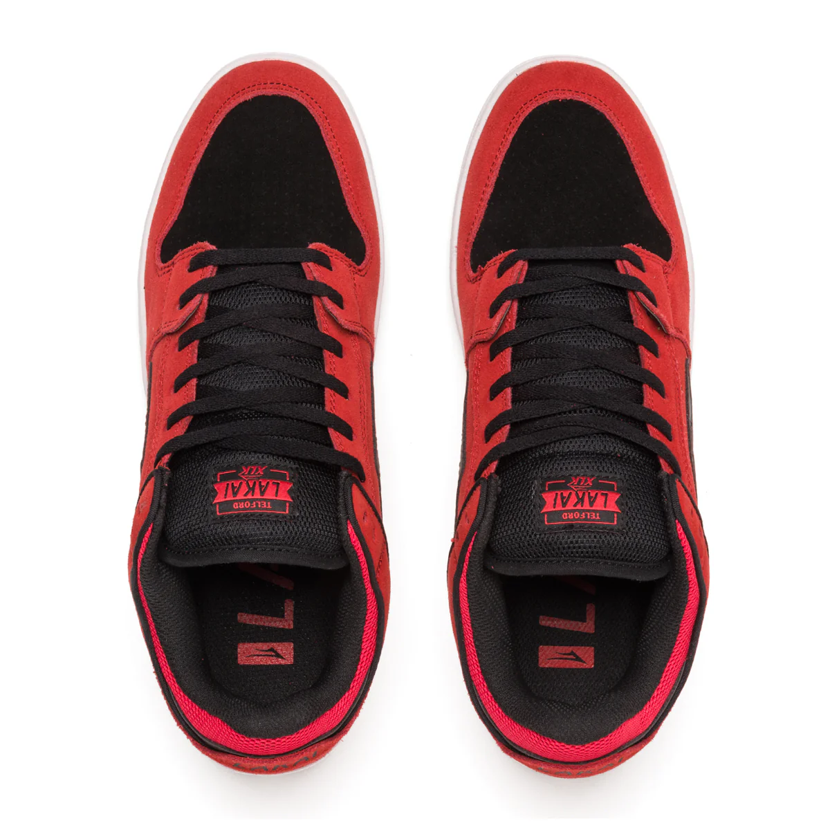 Lakai Telford Low Skate Shoe - Red - Image 3