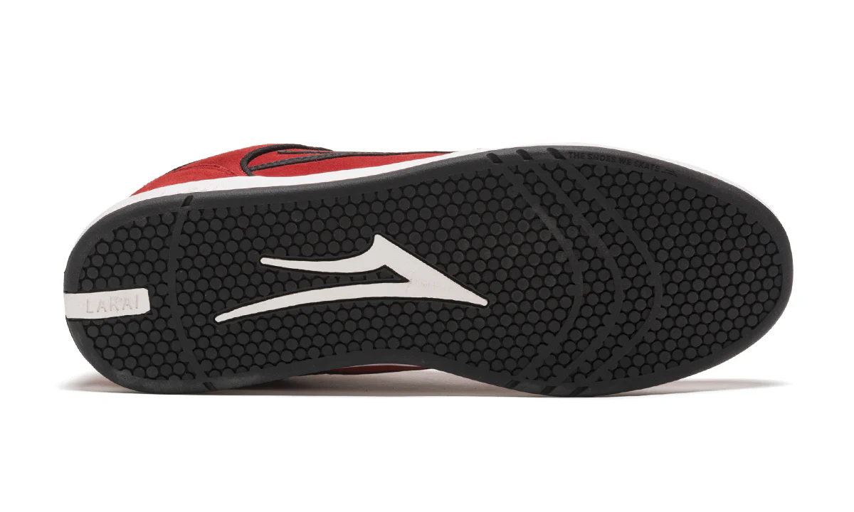Lakai Telford Low Skate Shoe - Red - Image 4