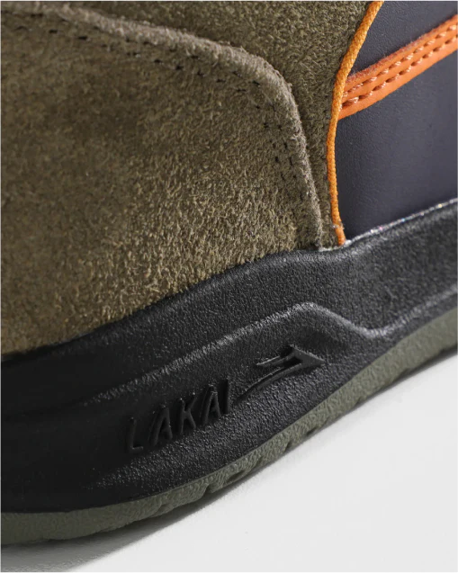 Lakai Telford Low Skate Shoe - Ivy Graystone Orange - Image 5