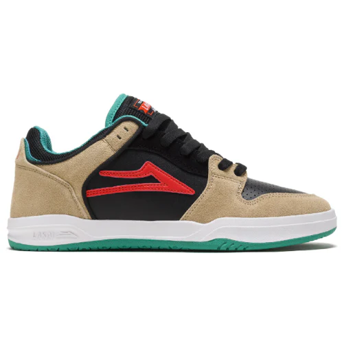 Lakai Telford Low Skate Shoe - Tan/Black