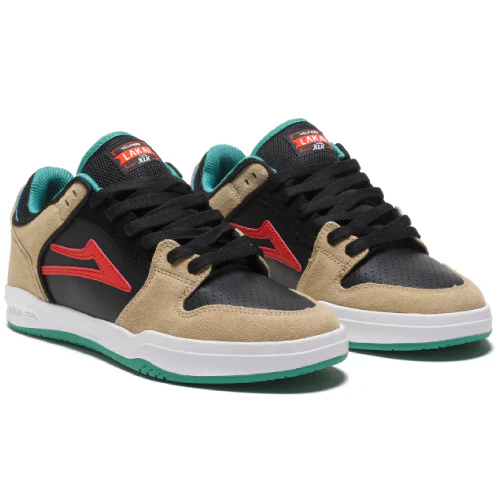 Lakai Telford Low Skate Shoe - Tan/Black - Image 2