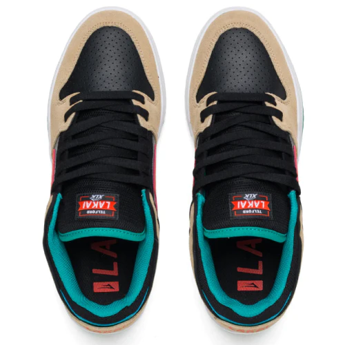 Lakai Telford Low Skate Shoe - Tan/Black - Image 4