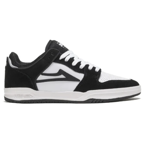 Lakai Telford Low Skate Shoe - White/Black