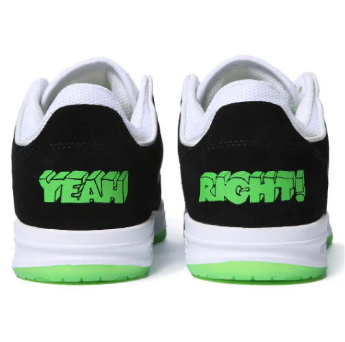 Lakai Telford Low SMU Skate Shoe - Black/White/Green - Image 3