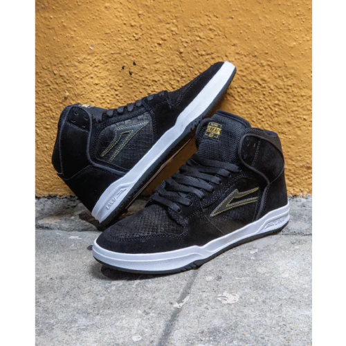 Lakai Telford Skate Shoe - Black Snake - Image 4