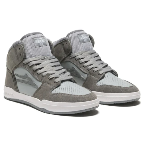 Lakai Telford Skate Shoe - Grey/Light Grey - Image 2