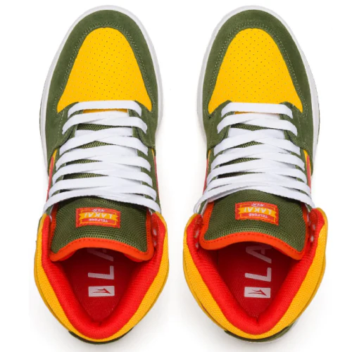 Lakai Telford Skate Shoe - Olive/Yellow - Image 3
