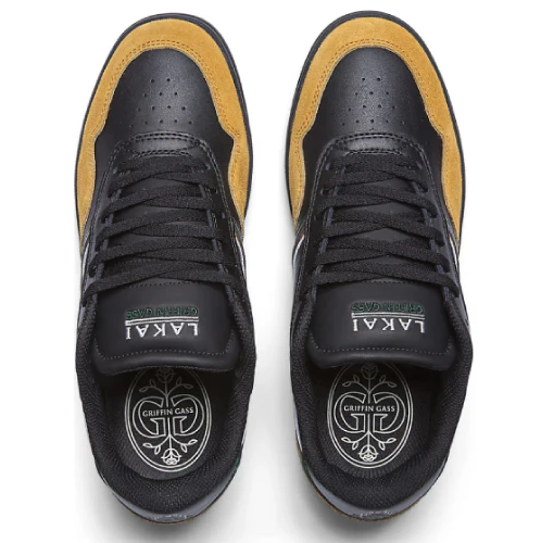 Lakai Terrace Skate Shoe - Black/Walnut Suede - Image 3