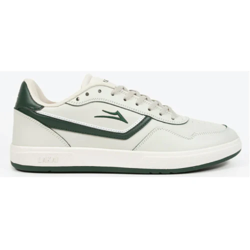 Lakai Terrace Skate Shoe - Cream/Pine Leather