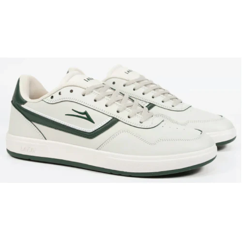 Lakai Terrace Skate Shoe - Cream/Pine Leather - Image 2